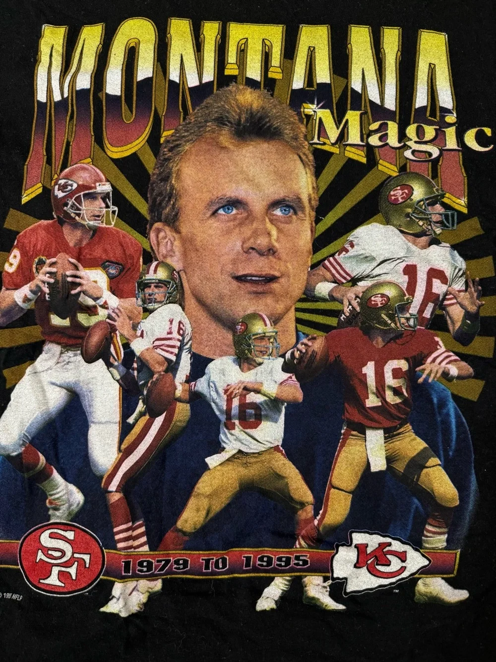 San Francisco 49ers Joe Montana Graphic Tee - Montana Magic